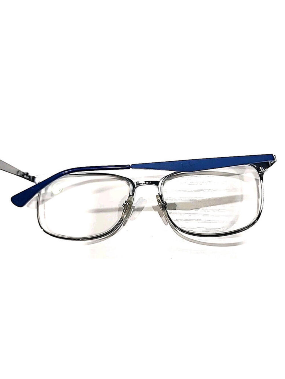 Ray Ban RB6421 3041 Blue Silver Metal Square Eyeglasses Frame 54-18 145 - Picture 4 of 10